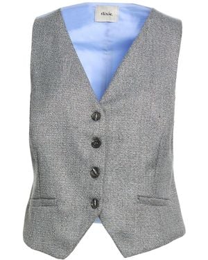 Dixie Tailored Vest Polyester, Viscose, Elastane - Blue