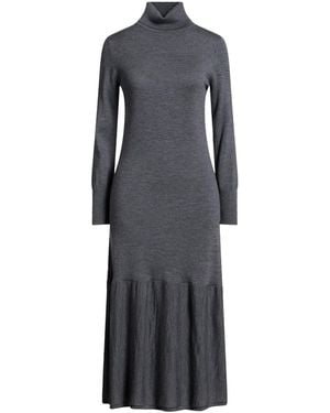 Drumohr Midi Dress Merino Wool - Grey