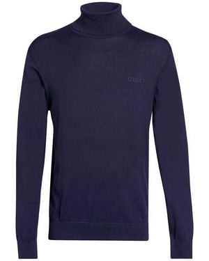 Guess Turtleneck Cotton - Blue