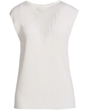 Genny Ivory Sweater Virgin Wool, Viscose, Polyester, Polyamide - White