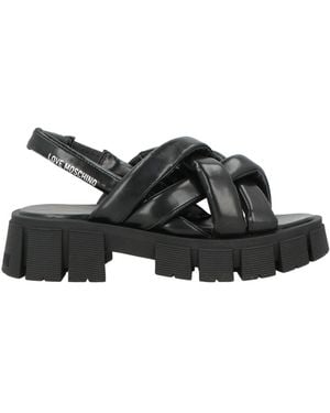 Love Moschino Sandals Polyurethane - Black