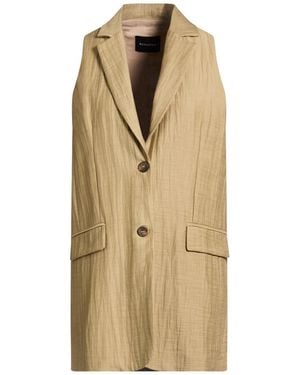 ACTUALEE Khaki Blazer Cotton, Polyamide - Natural