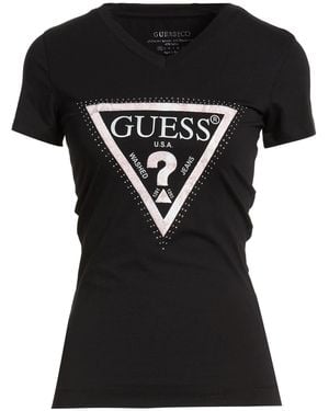 Guess T-Shirt Cotton, Elastane - Black
