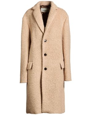 Dries Van Noten Sand Coat Mohair Wool, Wool, Polyamide - Natural