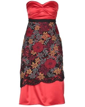 Nora Barth Mini Dress Polyester, Nylon - Red