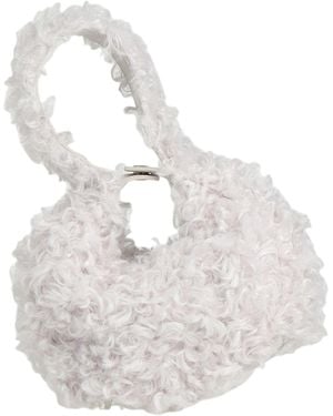 Patrizia Pepe Light Handbag Polyester, Leather - White