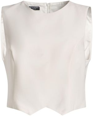 Emporio Armani Top Triacetate, Polyester - White