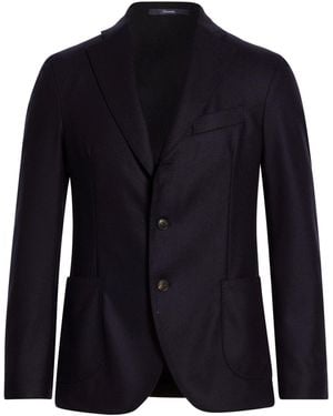Drumohr Midnight Blazer Virgin Wool - Blue