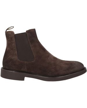 Doucal's Dark Ankle Boots Leather - Brown