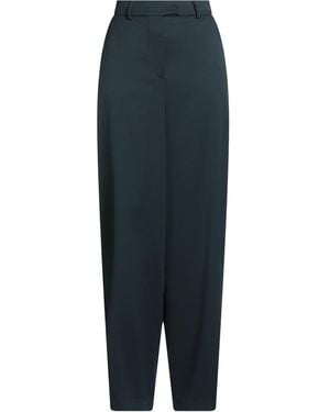 REMAIN Birger Christensen Trousers Recycled Polyester, Viscose, Polyester, Elastane - Blue
