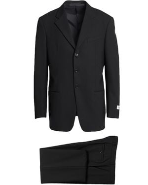 Armani Collezioni Suit Wool, Elastane - Black