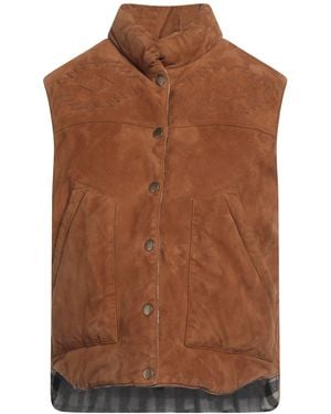 Roy Rogers Vest Leather - Brown