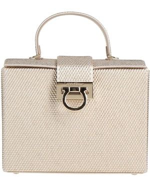 Ferragamo Handbag Textile Fibers - Natural