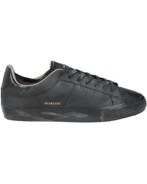 HIDNANDER Trainers Leather, Textile Fibres - Black