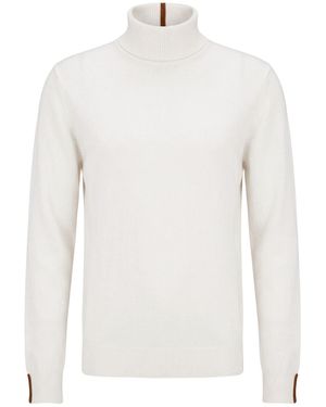Alpha Studio Rollkragenpullover - Weiß