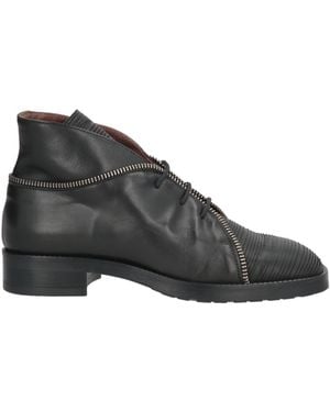 LE BOHÉMIEN Ankle Boots Leather - Black