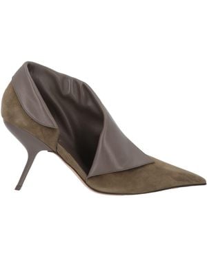 Ferragamo Military Pumps Leather - Brown