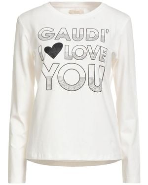 GAUDI T-Shirt Cotton, Elastane - White