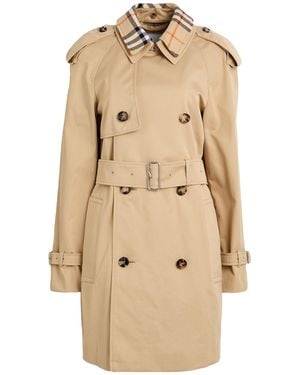 Burberry Overcoat & Trench Coat - Natural