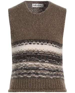 Our Legacy Khaki Sweater Mohair Wool, Wool, Superkid Mohair, Silk - Gray