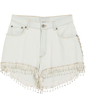 One Teaspoon Jeansshorts - Weiß
