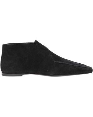 TOTEME Ankle Boots Leather - Black