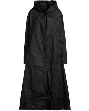 Masnada Overcoat & Trench Coat Cotton, Polyurethane - Black