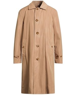 Burberry Camel Overcoat & Trench Coat Polyester - Natural