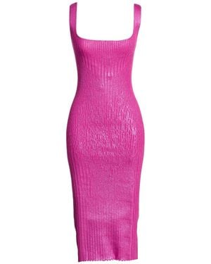 Pinko Midi Dress Viscose, Polyester, Polyamide - Pink