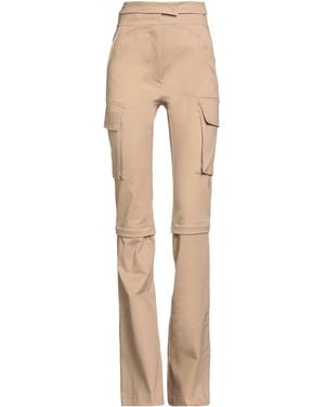 ANDREADAMO Pants Cotton, Elastane - Natural