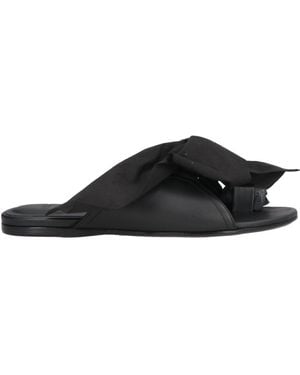 High Sandalias de dedo - Negro
