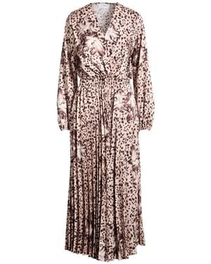 Soallure Midi Dress Polyester - Natural