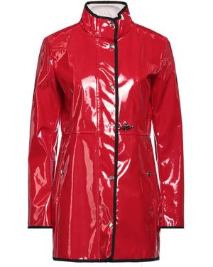 Fay Overcoat & Trench Coat - Red