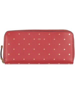Dior Wallet Leather - Red