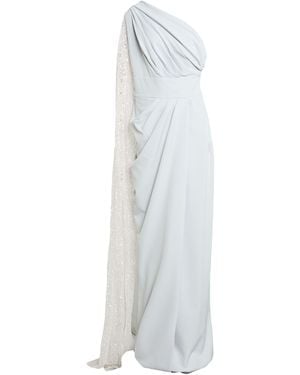 Rhea Costa Light Maxi Dress Polyester, Elastane - White