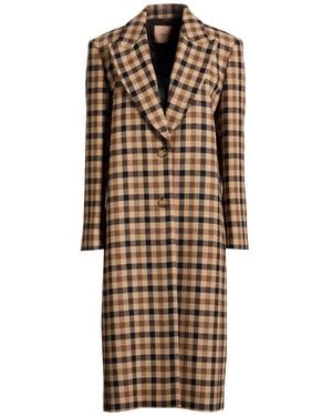 Twinset Camel Coat Wool, Polyester, Viscose - Natural
