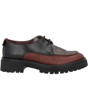 LE BOHÉMIEN Dark Lace-Up Shoes Soft Leather - Brown