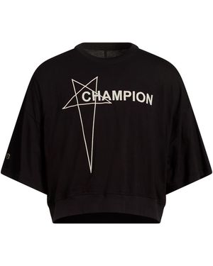 Rick Owens X Champion T-Shirt Cotton - Black