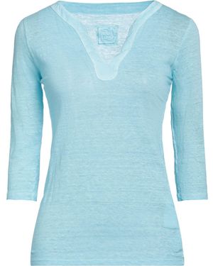 120% Lino T-shirt - Blue