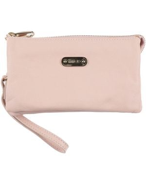 Red(V) Pouch Leather - Pink