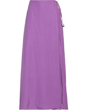 Alysi Maxi Skirt Silk - Purple