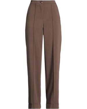 ViCOLO Pants Polyester, Viscose, Elastane - Brown