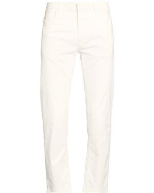 Eleventy Pants Cotton, Lyocell, Elastane - White