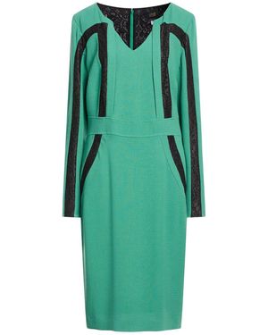 Roberto Cavalli Midi Dress Viscose, Virgin Wool - Green