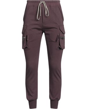 Rick Owens Trousers Cotton, Elastane - Purple