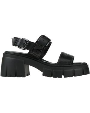 Replay Sandals Textile Fibres - Black