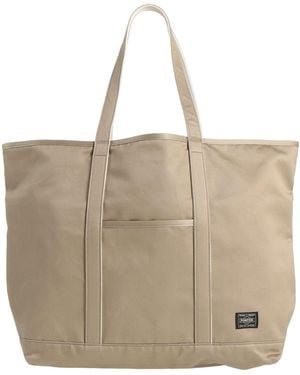 Porter-Yoshida and Co Khaki Handbag Textile Fibres - Natural