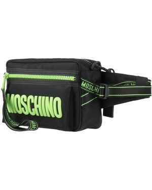 Moschino Couture -- Belt Bag Textile Fibres, Leather - Green