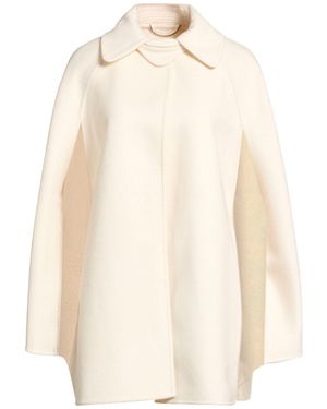 Ermanno Scervino Ivory Cape Virgin Wool - White