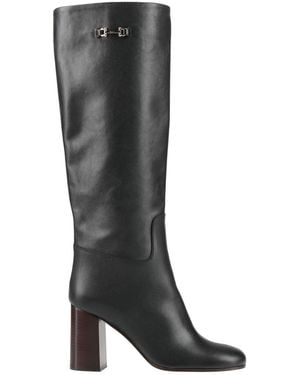 Ferragamo Boot Leather - Black